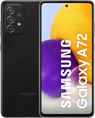 Samsung Galaxy A72 A725F DS 4G Dual 256GB 8GB RAM Factory Unlocked GSM Only International Version Awesome Black